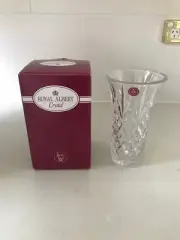 NEW Royal Albert Crystal 8 Inch Victoria Vase