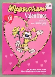 Vtg Disney Marsupilami Valentine's Day Cards w Envelope, Unopened Box Complete
