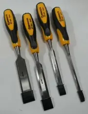 4-Pcs Wood Carving Hand Chisel Set Woodworking Professional Gouges Kit Free Ship
