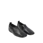[Dries Van Noten] Dries Van Noten Leather Square-toe Loafers 36 IT BLACK