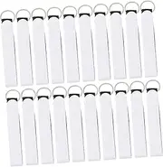 [TOVINANNA] 30Pcs Multipurpose Key Rings Portable Key Holders for Keys Bags and Backpacks Durable White Key Chain Lanyards for Hiking Camping and Gifting