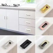 Flush Recessed Finger Pulls Sliding Door Handles Square Cabinet Pull Knobs