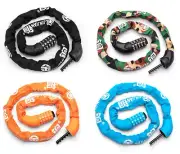 Bicycle Lock Chain Combination Bike Scooter E-Bike Motorcycle Vespa Saftey MTB