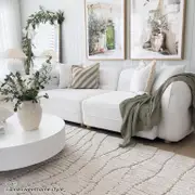 Kaelyn 3 Seater Modular Boucle Sofa w/ Pillows - Cream White