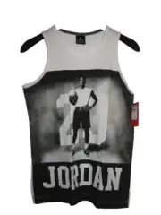 NIKE AIR JORDAN JUMPMAN TANK TOP BOYS LARGE WHITE 12-13 Years Old NEW with tag