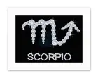 DIAMOND ZODIAC BLING HOROSCOPE SCORPIO Canvas art Prints