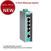 MOXA EDS-205A 5-Port Ethernet Switch Ethernet Switch w/ Aluminum Housing ts12