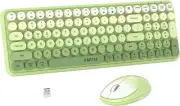 Wireless Keyboards and Mouse Combos, UBOTIE Colorful Gradient Green