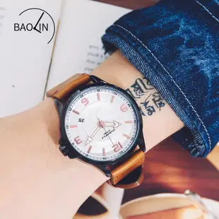 新款手錶女 百搭手錶女EYKI艾奇商務男士手錶 時尚個性數字刻度日歷大錶盤夜光皮帶手錶