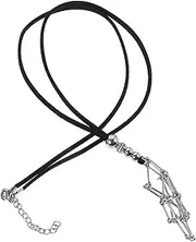 [OATIPHO] Old Fashion Necklace Accessories for Necklace Stand Necklaces Stone Necklace DIY Cord Crystal Necklace Holder Crystal Holder Hand-woven Necklace Rope Crystal Cage Metal