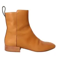 在飛比找蝦皮購物優惠-CHLOE 駝色皮革短靴Leather Booties (S