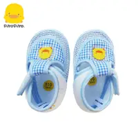 在飛比找PChome24h購物優惠-黃色小鴨《PiyoPiyo》網狀嬰兒學步涼鞋-藍