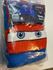 Disney Pixar Cars movie 95 Lightning McQueen Towel Hooded Bath Poncho Cotton
