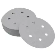 Sandpaper Round 150x150mm 1000 Grit 50 Pcs White Hook & Loop Sanding Sheets