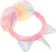[GLEAVI] Unicorn Earmuffs Girl Headbands Animal Ears Headband Animal Headbands for Kids Furry Ear Cover Foldable Plush Ear Warmer Fluffy Ear Warmers Winter Supply Girl Ear Protector Earring
