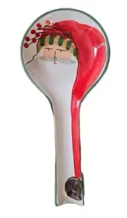 Vietri Old St Nick Spoon Rest Holder Nib