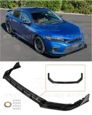 For 22-24 Honda Civic | EOS Package GLOSS BLACK Front Bumper Lip Splitter