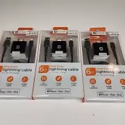 Apple Cables And Adapters 3x Lighting Cables/USB Adapters