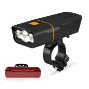 3 LED Bike Lights Set - Ultra Bright Bicycle Headlight with Taillight, 3