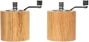 Olympia CE246 Light Wood Salt and Pepper Mill Grinder Set