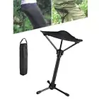 Portable Telescopic Stool Folding Chair for Camping Fishing Height Adjustable AU