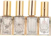 OFFIGAM 4pcs Refillable Glass Travel Perfume Sprayer Lightweight Leakproof Fine Atomizer for Gym Dates and Holiday Travel Secure Convenient Empty Bottles