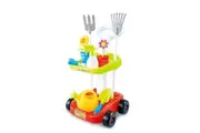 Children's Gardening Trolley Set with Fake Garden Tools for Toddlers