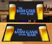 The Man Cave Bar BLUE effect Bar runner bar mat Pubs, clubs Home bar runner