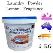 Laundry Powder Concentrated Biodegradable Detergent Top & Front Load 5kg Lemon