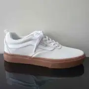 Vans Men's Kyle Walker Suede Low Top Sneaker in Nice Blanc De Blanc / Gum