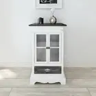 Cabinet with 2 Doors and 1 Drawer Sideboard Storage Cabinet White MDF vidaXL