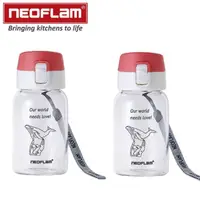 在飛比找momo購物網優惠-【NEOFLAM】耐熱玻璃水壺環保300ML(買一送一)