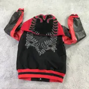 Opening Ceremony Jacket Mens Medium Global Varsity Bomber Patch Red Black Eagles