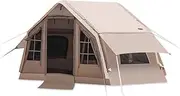 ZCBYBT Inflatable Camping Tent with Foyer Easy Setup 4 Season Glamping Tent, 14.42M² Windproof Outdoor Air Tent
