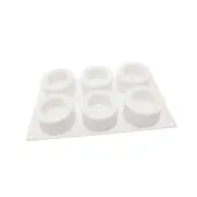 Cheesecake Pan 3D Cake Pastry Pie Mould Muffin Pan Resin Bread 6 Cavity Baking