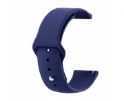 Silicone Button Style Watch Straps Compatible with Huawei Watch GT3 Pro - Navy Blue