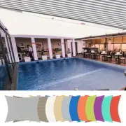 20'X23' Rectangle Sun Shade Sail UV Block Canopy Cover Garden Pool Outdoor