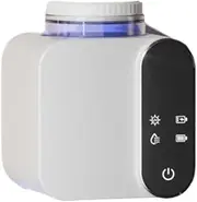 Snblzhef Toothbrush Sterilizer Punch-Free Wall Mount Automatic UVC Cleaning and Drying Function Solar Charging Toothbrush Holder B