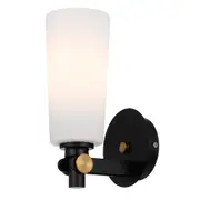 Denmark Black Opal Matt Glass Wall Light