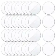 50Pcs 2 Inch round Clear Acrylic Plexiglass Sheet Disc Circle Plastic Sheet Plas
