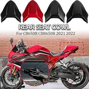 Motorcycle Rear Passenger Pillion Solo Seat Cowl Cover Tail Section Fairing Compatible with H-onda CB650R CBR650R CB 650R CBR 650R CB-650-R CBR-650-R 2021 2022 2023 Tail Section Cover (Red)