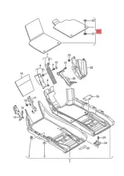 Genuine AUDI R8 4S3 4S9 4SP 4SR 1 Set Foot Mats Soul/Mercato Blue 4S2863691JJD