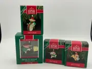 VTG Hallmark Keepsake Ornaments 1989-92 “Hark! It’s Herald” Elves Lot-4 NIB