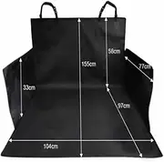 Car Boot Liner Protector for Dog Nonslip Waterproof Pet Cargo Cover Anti-Scratch Tear-Resistan Trunk Cover Mat Travel Universal(Black)