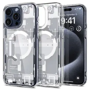 【Spigen】SGP iPhone 15 /Plus/Pro/Pro Max Ultra Hybrid MagFit-磁吸防摔保護殼(透視結構)