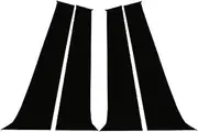 LUMIXE Glossy Black Car Pillar Posts Window Door Moulding Trims Cover, for Skoda, for Octavia, Mk2 2005-2013 Accessories Auto Exterior Auto Window Pillar Molding