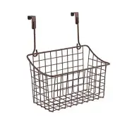 Spectrum Grid Over the Cabinet Wire Storage Basket () - Medium Bronze Pack of 1