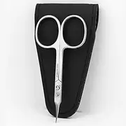 Cuticle Scissors Curved - Professional Stainless Steel Grooming scissors for Eyebrow, Mustache, Nose Hair, Eyelash, Dry Skin - Manicure Scissors (Small Grooming Scissors)