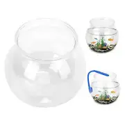 Mini Fish Tank Transparent Plastic Impact Resistant Plastic Gallon Fish Bowl Wtd