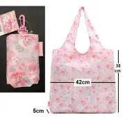 Licensed Sanrio Japan Bunny Foldable Reusable Shopping Grocery Carry Bag BNWT
